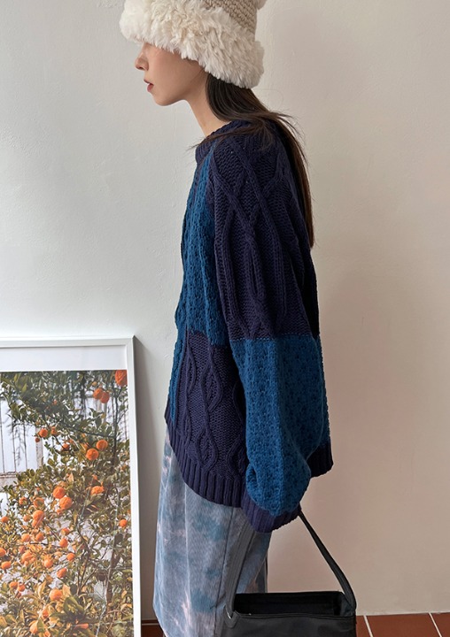 blue tone knit (blue)