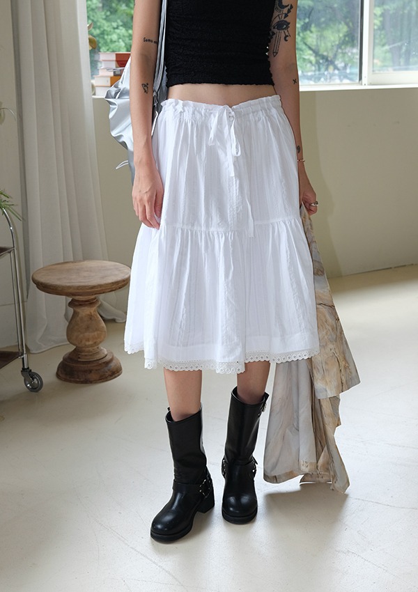 merci lace skirt (ivory)