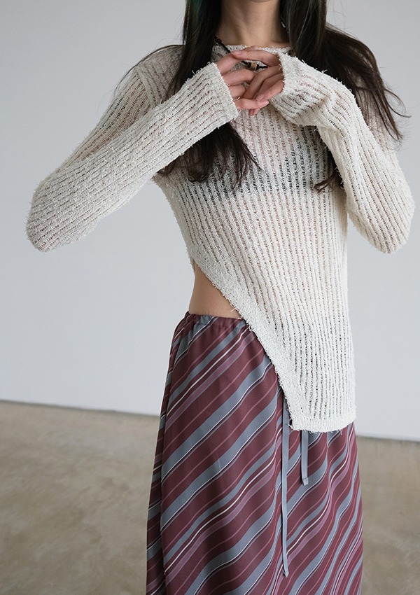 oblique knit (2color)