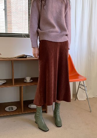 femme skirt (ivory,pink,brown)