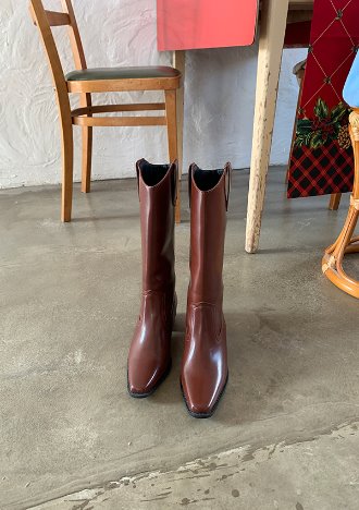 middle western boots (ivory,brown,black)