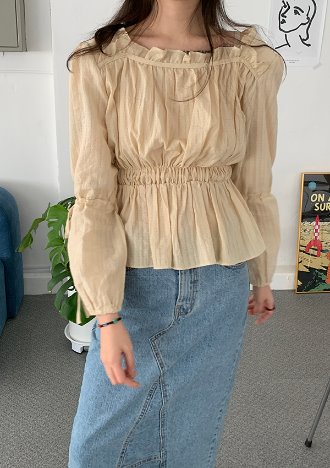 babi blouse (ivory,beige)