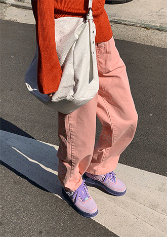 dyeing pants (beige,pink)