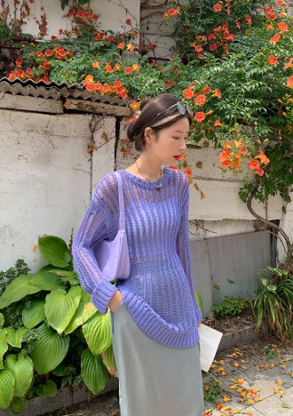 loha knit (green,purple)