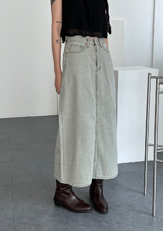 pastel long skirt (3color)