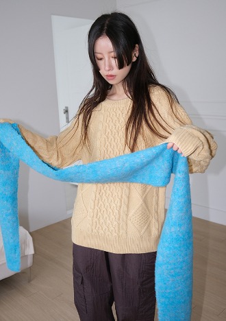 honey twist knit (2color)