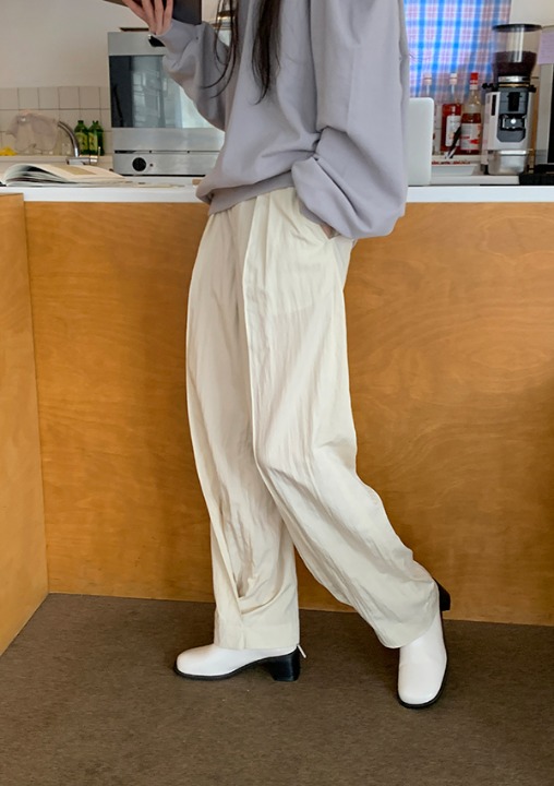 tapered wide pants (3color)