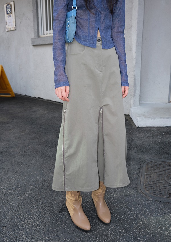 4 zipper skirt (3color)