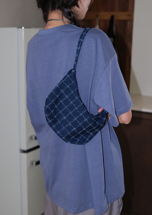 denim shoulder bag (2color)